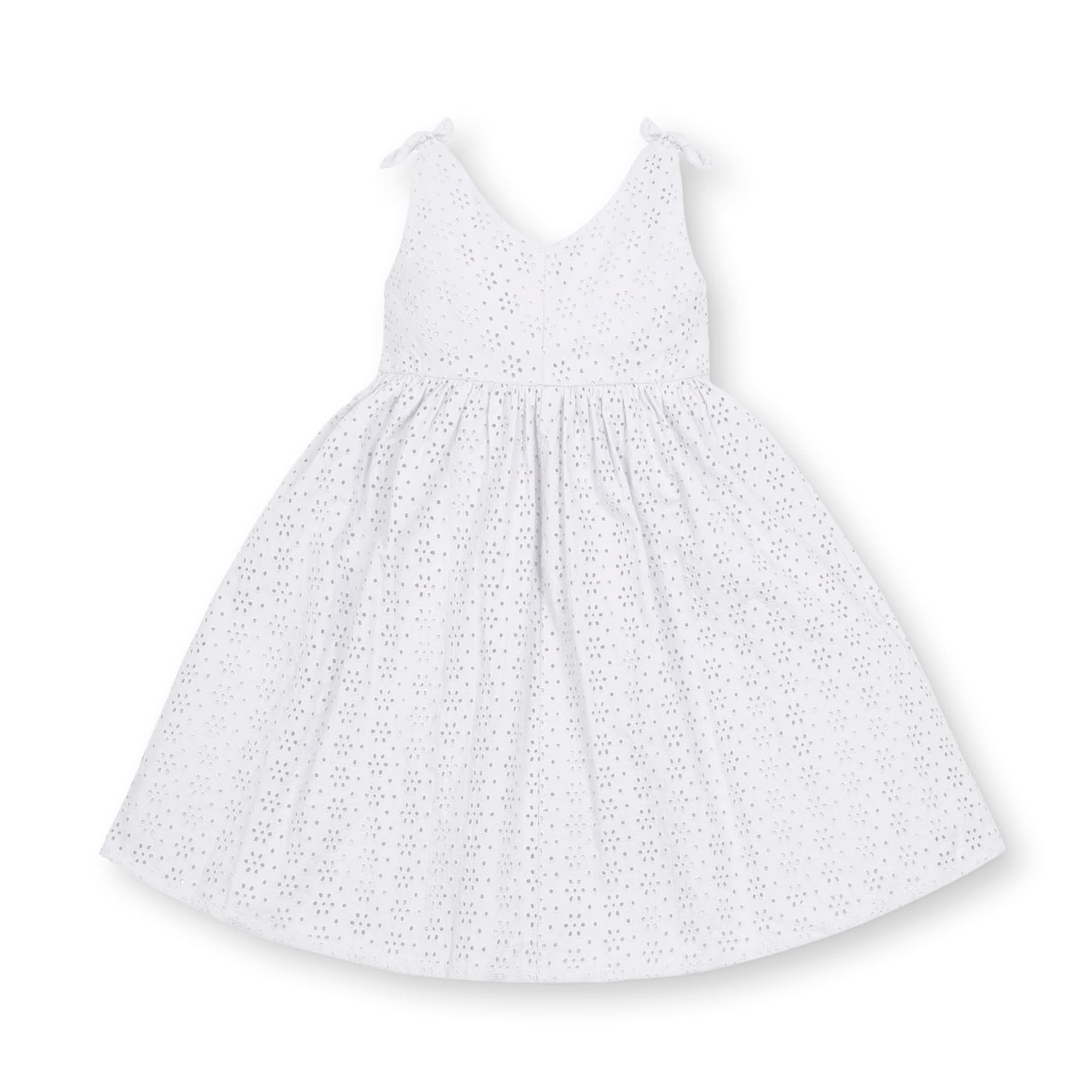 Image of Hope and Henry - Bow Shoulder Organic Swing Dress - Baby